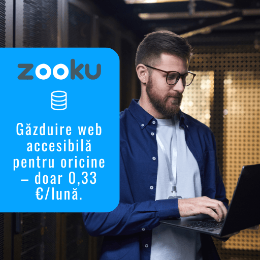 Găzduire web accesibilă pentru oricine – doar 0,33 €/lună.